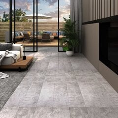 vidaXL grīdas dēļi, 5,26 m², 2 mm, zemes pelēks PVC cena un informācija | Lamināts | 220.lv