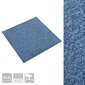 vidaXL paklājflīzes, 20 gab., 5 m², 50x50 cm, zilas cena un informācija | Paklāji | 220.lv