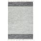 vidaXL Chindi paklājs, pelēks, 120x170 cm, pīts ar rokām, āda цена и информация | Paklāji | 220.lv