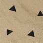 vidaXL paklājs ar trīsstūru apdruku, džuta, 150 cm, roku darbs цена и информация | Paklāji | 220.lv