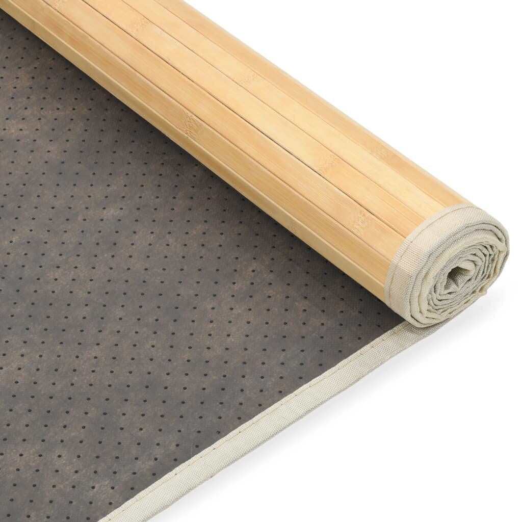 vidaXL paklājs, bambuss, 80x200 cm, dabīgā krāsā cena un informācija | Paklāji | 220.lv
