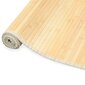 vidaXL paklājs, bambuss, 80x200 cm, dabīgā krāsā цена и информация | Paklāji | 220.lv