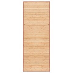 vidaXL paklājs, bambuss, 80x200 cm, brūns cena un informācija | Paklāji | 220.lv
