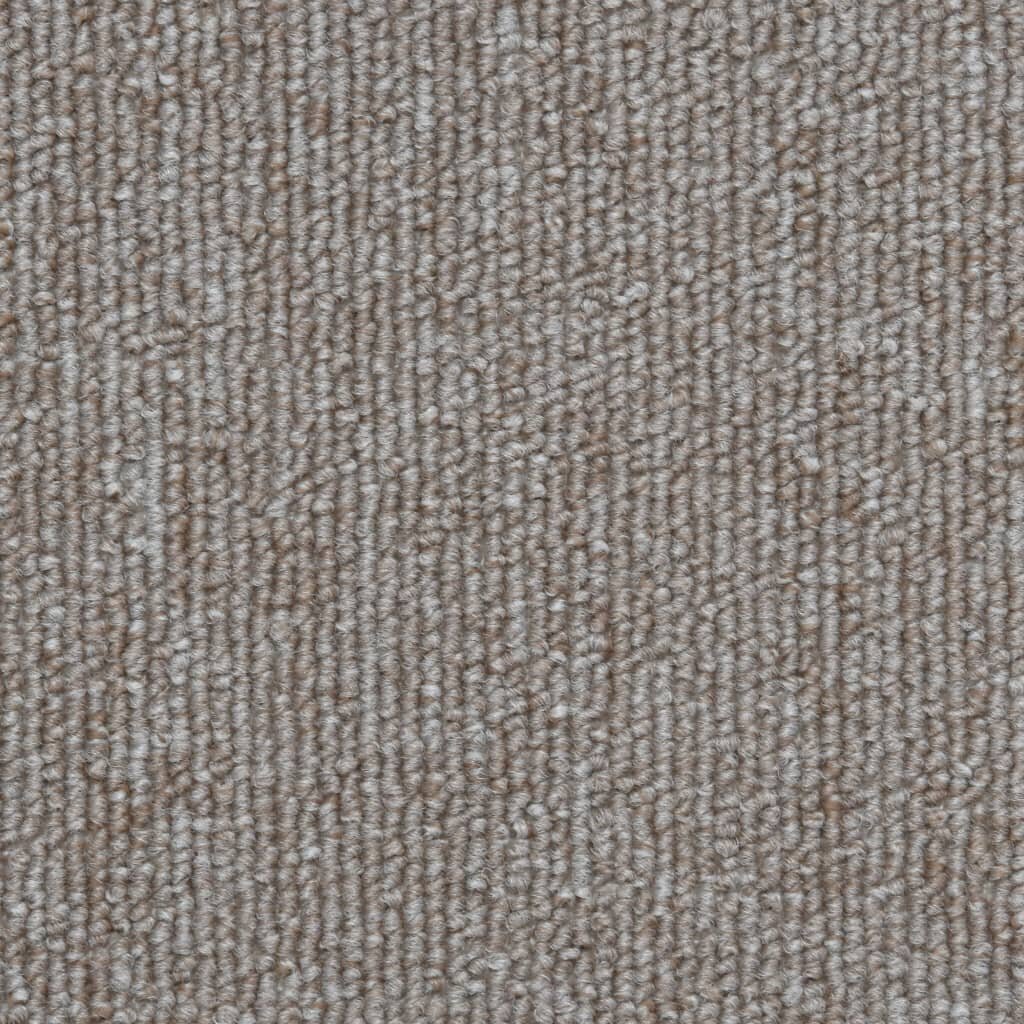 vidaXL kāpņu paklāji, 15 gab., pelēkbrūni, 56x17x3 cm цена и информация | Paklāji | 220.lv