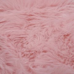 vidaXL paklājs, 60x90 cm, mākslīga aitāda, rozā цена и информация | Ковры | 220.lv