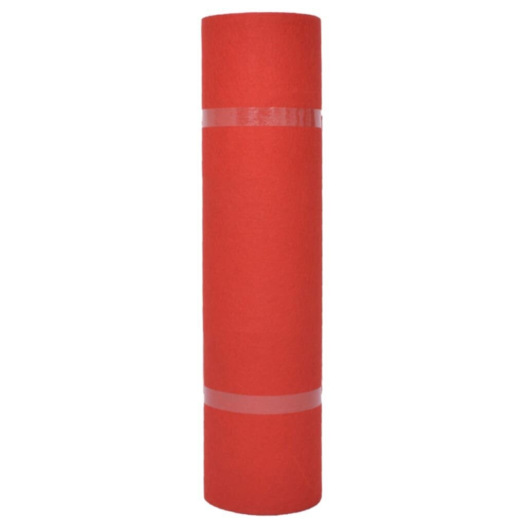 vidaXL sarkanais paklājs, 1,6x12 m cena un informācija | Paklāji | 220.lv