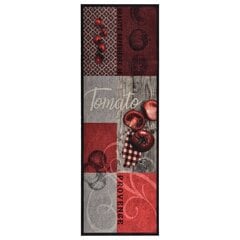 vidaXL virtuves paklājs, mazgājams, apdruka ar tomātiem, 45x150 cm цена и информация | Ковры | 220.lv