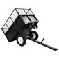 vidaXL piekabe zāliena traktoram, 300 kg, slogojamība cena un informācija | Dārza traktori | 220.lv