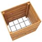 vidaXL augstā puķu kaste, 50x40x55 cm, pārstrādāts tīkkoks un tērauds cena un informācija | Balkona kastes | 220.lv