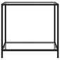 vidaXL konsoles galdiņš, 80x35x75 cm, rūdīts stikls, caurspīdīgs cena un informācija | Žurnālgaldiņi | 220.lv