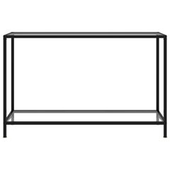 vidaXL konsoles galdiņš, 120x35x75 cm, rūdīts stikls, caurspīdīgs цена и информация | Журнальные столики | 220.lv
