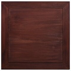 vidaXL kafijas galdiņš, klasiski brūns, 68x68x30 cm, masīvs sarkankoks cena un informācija | Žurnālgaldiņi | 220.lv