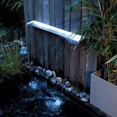 Ubbink ūdenskritums Niagara ar LED, 90 cm, nerūsējošs tērauds, 1312126 cena un informācija | Dārza dekori | 220.lv