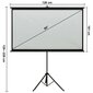 vidaXL projekcijas ekrāns ar statīvu, 60", 4:3 cena un informācija | Ekrāni projektoriem | 220.lv