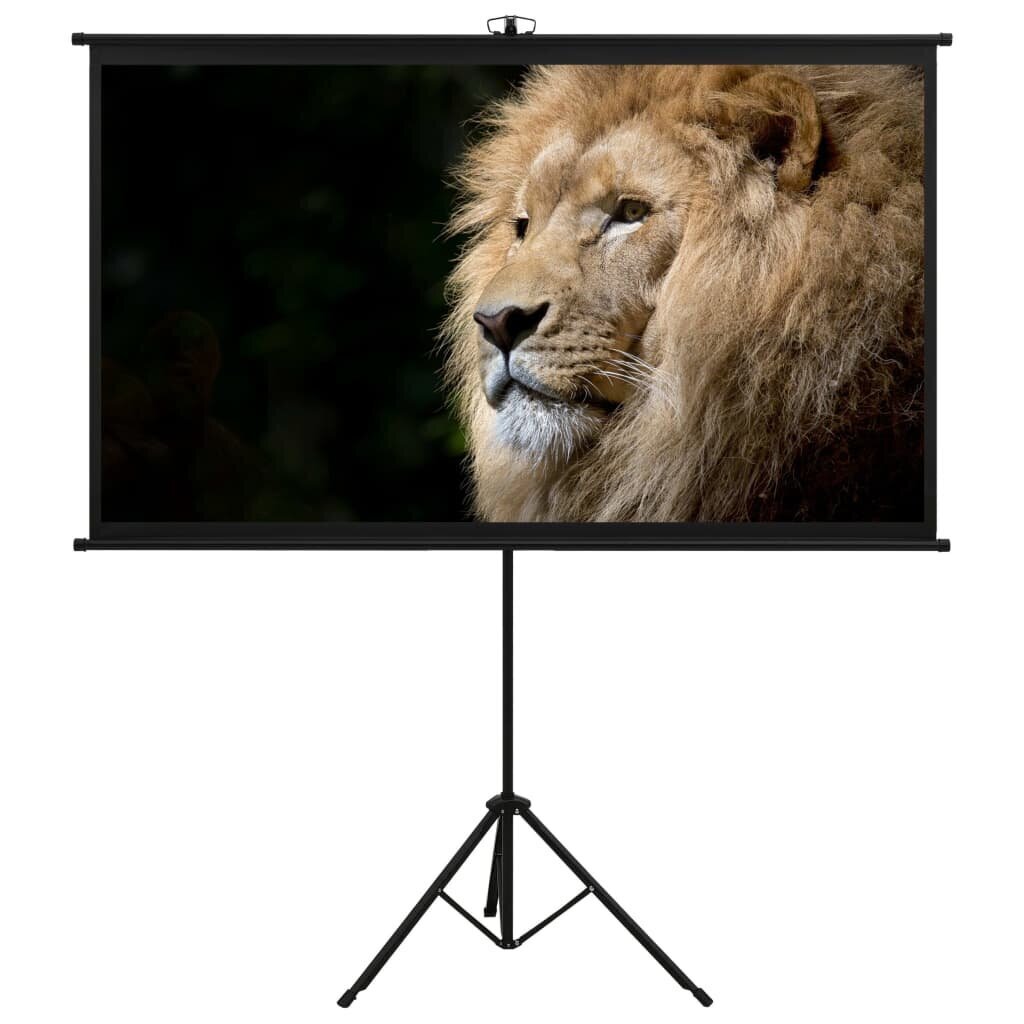 vidaXL projekcijas ekrāns ar statīvu, 72", 16:9 cena un informācija | Ekrāni projektoriem | 220.lv