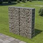 vidaXL gabions ar vāku, cinkots tērauds, 100x20x100 cm цена и информация | Žogi un piederumi | 220.lv