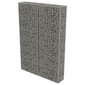 vidaXL gabions ar vāku, cinkots tērauds, 100x20x150 cm цена и информация | Žogi un piederumi | 220.lv