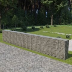 vidaXL gabions ar vāku, cinkots tērauds, 900x50x150 cm цена и информация | Заборы и принадлежности к ним | 220.lv