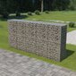 vidaXL gabions ar vāku, cinkots tērauds, 300x50x150 cm cena un informācija | Žogi un piederumi | 220.lv