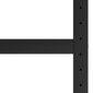 vidaXL darba galda rāmis, metāls, 80x57x79 cm, melns un sarkans cena un informācija | Citi piederumi mēbelēm | 220.lv