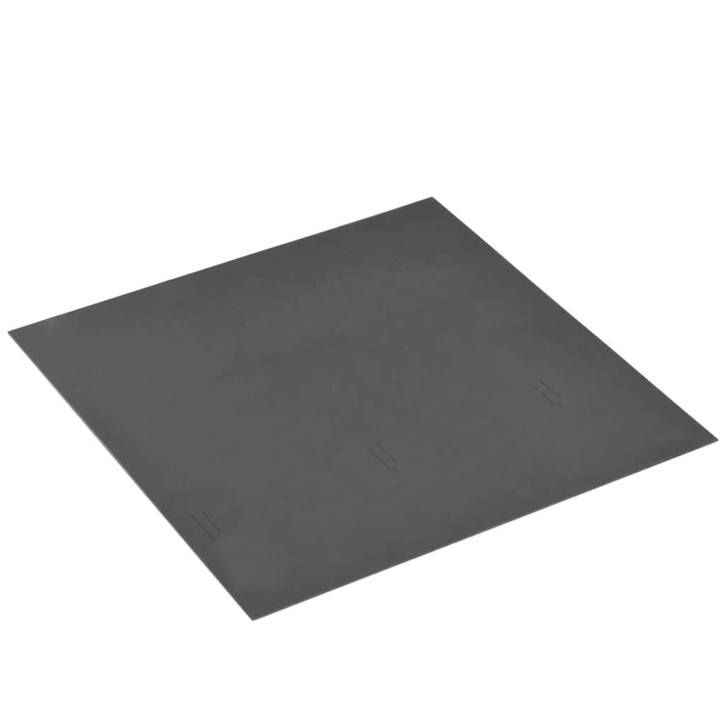 vidaXL grīdas flīzes, pašlīmējošas, 5,11 m², PVC, pelēks punktojums cena un informācija | Āra grīdas segumi | 220.lv