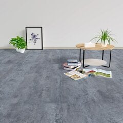 vidaXL grīdas flīzes, pašlīmējošas, 5,11 m², PVC, pelēka marmora krāsa cena un informācija | Āra grīdas segumi | 220.lv