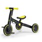 Trīsritenis 3in1 Kinderkraft 4TRIKE, melns цена и информация | Trīsriteņi | 220.lv