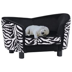 vidaXL dīvāns suņiem, melns, 68x38x38 cm, plīšs цена и информация | Лежаки, домики | 220.lv