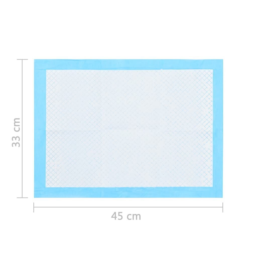 vidaXL absorbējošie paladziņi mājdzīvniekiem, 200 gab., 45x33 cm cena un informācija | Kopšanas līdzekļi dzīvniekiem | 220.lv