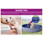vidaXL suņu baseins, salokāms, zils, 120x30 cm, PVC cena un informācija | Kopšanas līdzekļi dzīvniekiem | 220.lv