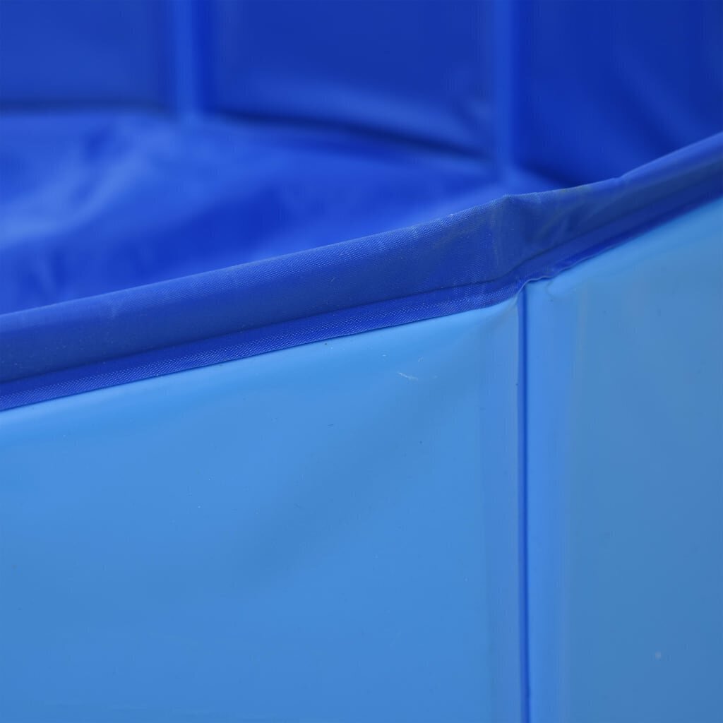 vidaXL suņu baseins, salokāms, zils, 160x30 cm, PVC цена и информация | Kopšanas līdzekļi dzīvniekiem | 220.lv