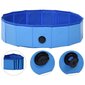 vidaXL suņu baseins, salokāms, zils, 80x20 cm, PVC цена и информация | Kopšanas līdzekļi dzīvniekiem | 220.lv