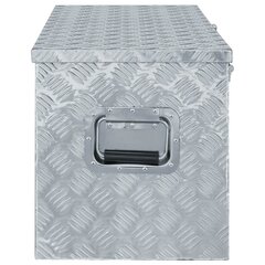 vidaXL alumīnija kaste, 110,5x38,5x40 cm, sudraba krāsā cena un informācija | Instrumentu kastes | 220.lv