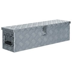 vidaXL kaste, 80,5x22x22 cm, alumīnijs, sudraba krāsā cena un informācija | Instrumentu kastes | 220.lv