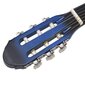 vidaXL klasiskā ģitāra iesācējiem ar somu, zila, 4/4, 39" цена и информация | Ģitāras | 220.lv