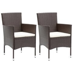 Уличные стулья VidaXL, коричневые цена и информация | Садовые стулья, кресла, пуфы | 220.lv