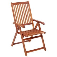 vidaXL saliekami dārza krēsli, 6 gab., akācijas masīvkoks cena un informācija | Dārza krēsli | 220.lv