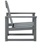 vidaXL dārza atpūtas krēsli, 2 gab., pelēki, akācijas masīvkoks cena un informācija | Dārza krēsli | 220.lv