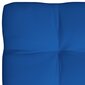 vidaXL palešu mēbeļu spilvens, koši zils, 120x80x12 cm, audums cena un informācija | Krēslu paliktņi | 220.lv
