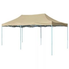 vidaXL saliekama telts, 3x6 m, ātri uzstādāma, krēmbalta цена и информация | Беседки | 220.lv