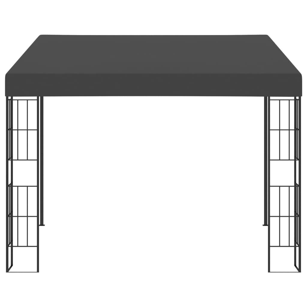 vidaXL dārza nojume, stiprināma pie sienas, 3x3 m, pelēks audums цена и информация | Dārza nojumes un lapenes | 220.lv