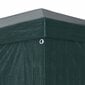 vidaXL svinību telts, zaļa, 3x3 m cena un informācija | Dārza nojumes un lapenes | 220.lv