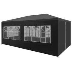 vidaXL svinību telts, antracītpelēka, 3x6 m цена и информация | Беседки, навесы, тенты | 220.lv