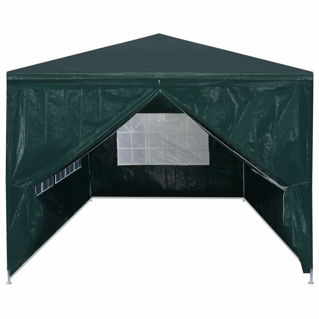 vidaXL svinību telts, zaļa, 3x6 m cena un informācija | Dārza nojumes un lapenes | 220.lv