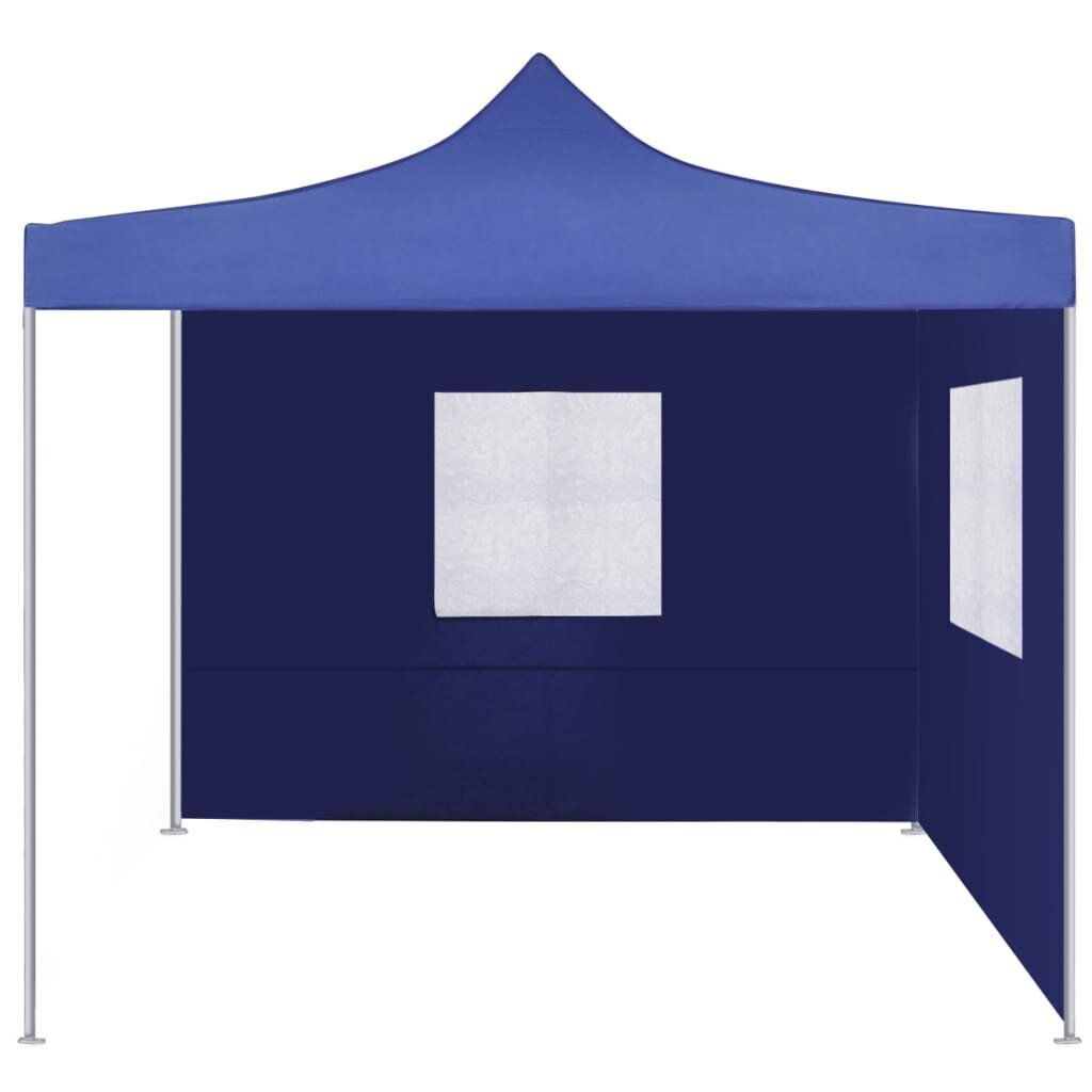 vidaXL saliekama telts ar 2 sienām, 3x3 m, zila cena un informācija | Dārza nojumes un lapenes | 220.lv