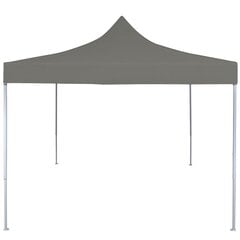 vidaXL saliekama svinību telts, 3x3 m, antracītpelēka цена и информация | Беседки | 220.lv