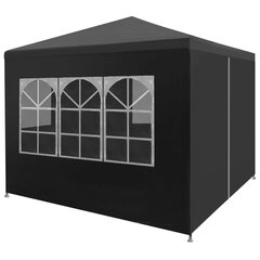 vidaXL svinību telts, antracītpelēka, 3x3 m цена и информация | Беседки, навесы, тенты | 220.lv