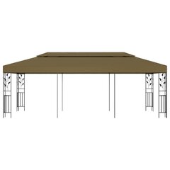 vidaXL dārza nojume, 6x3 m, pelēkbrūna, 180 g/m² cena un informācija | Dārza nojumes un lapenes | 220.lv