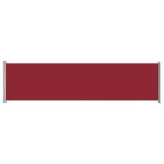 vidaXL izvelkama sānu markīze, sarkana, 600x160 cm цена и информация | Зонты, маркизы, стойки | 220.lv