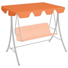 vidaXL dārza šūpoļu rezerves jumtiņš, oranžs, 192x147 cm, 270 g/m² цена и информация | Садовые качели | 220.lv